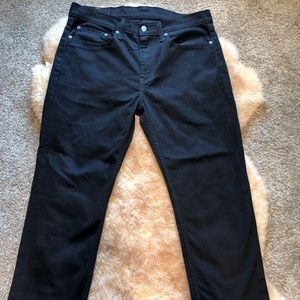 Levi 514 Black Denim Jeans Men Size 34